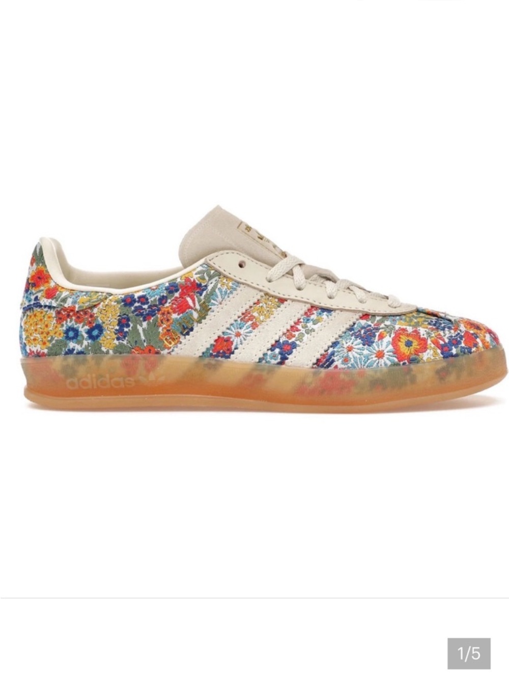 Adidas Women's Gazelle Sneaker with Liberty of London Floral Brocade - NWT